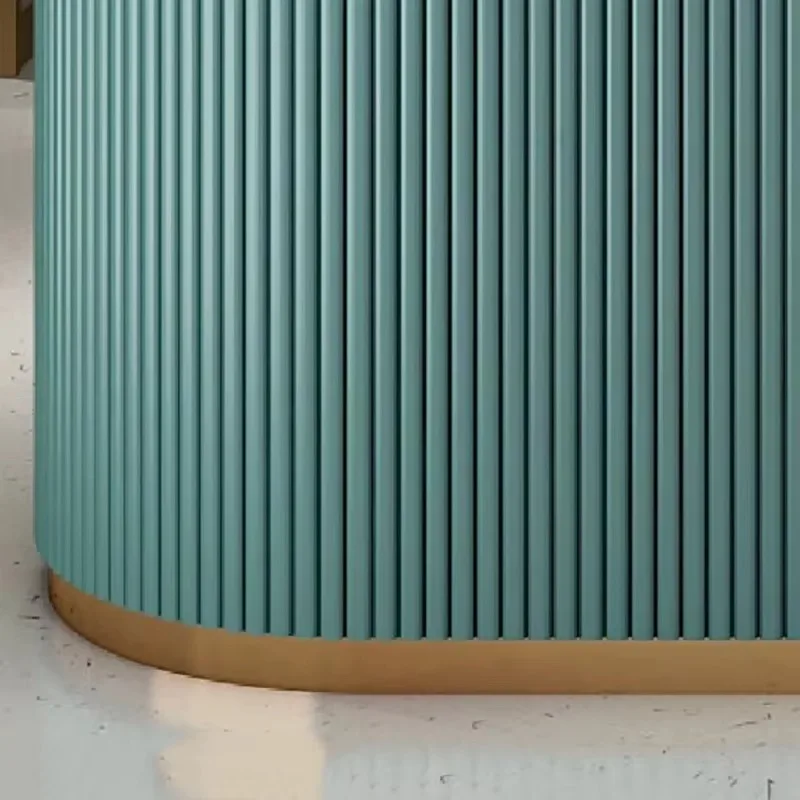 Bureaux de réception classiques éclairés, bureaux de réception de Salon de luxe nordique minimaliste, meubles de Bar de beauté blancs