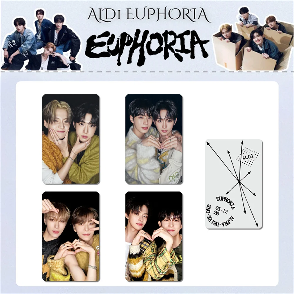 Venta Caliente ALD1 Nuevo Álbum EUPHORIA Fototarjetas HD de Doble Cara Brillantes Tarjetas LOMO JUNSEO ARNO LEO GEONWOO SANGWON Colección para Fans