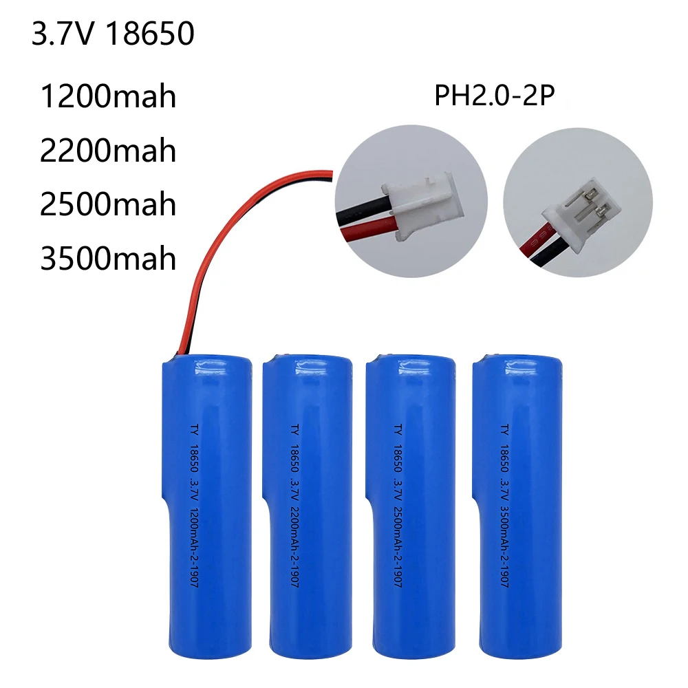 18650 Lithium Battery 3.7V 1200mah-3500mah for Flashlight Bluetooth speaker Hair clipper Singing machine LED Light Toy Car