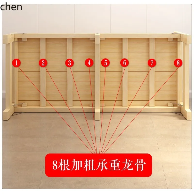 HT Solid Wood Folding Splicing Small Bed Widened Lengthened Extended  Pine Single Bed Side