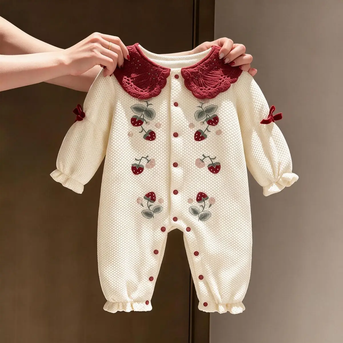 Baby Clothes with Plush Winter Clothes, Super Cute Baby Clothes for Outdoor Wear, and Warm Winter Jumpsuit for Young Months