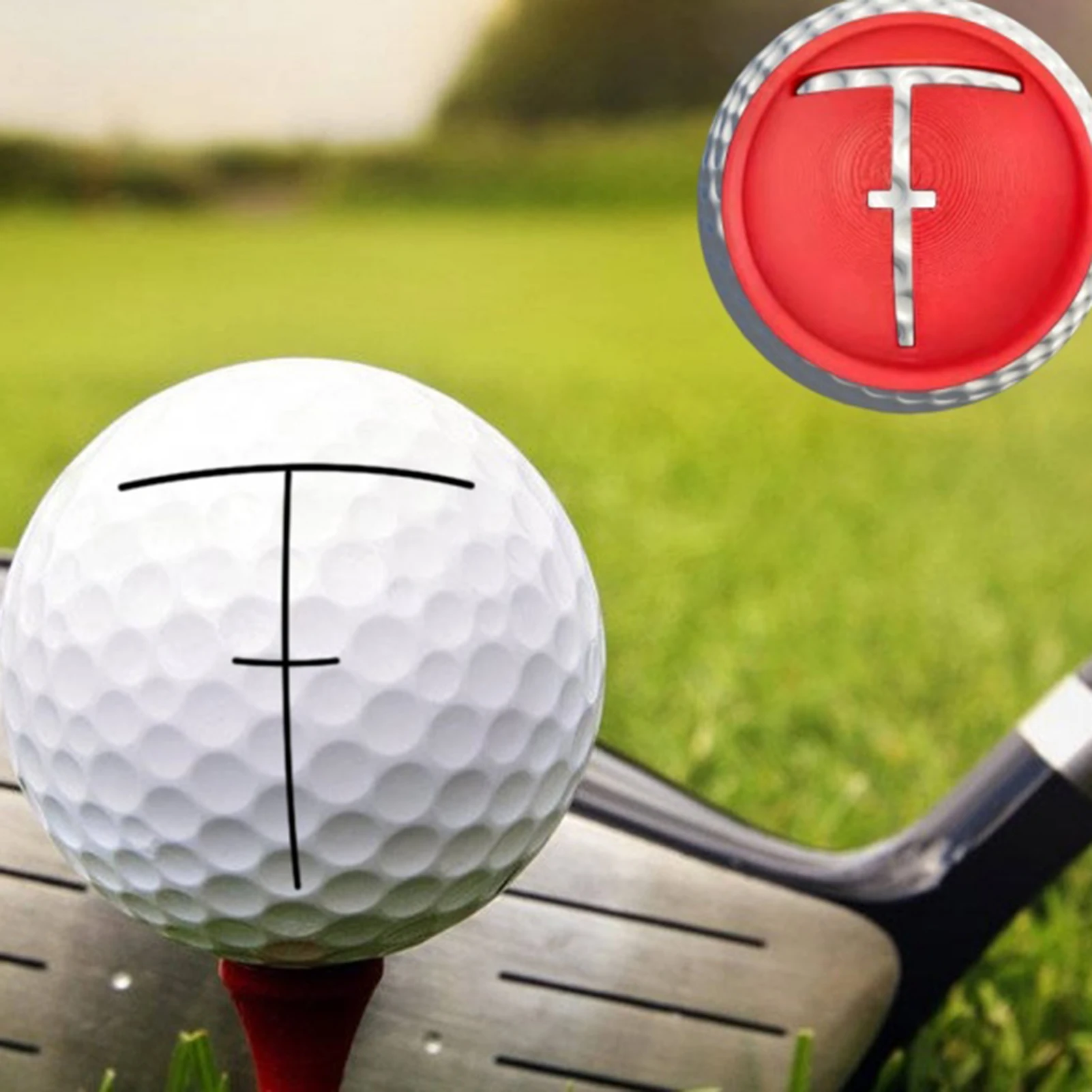 Golf Ball Liner Golf Alignment Tool for Universal Use with Any Golf Ball Putting Aid for Accurate Targeting and Stroke