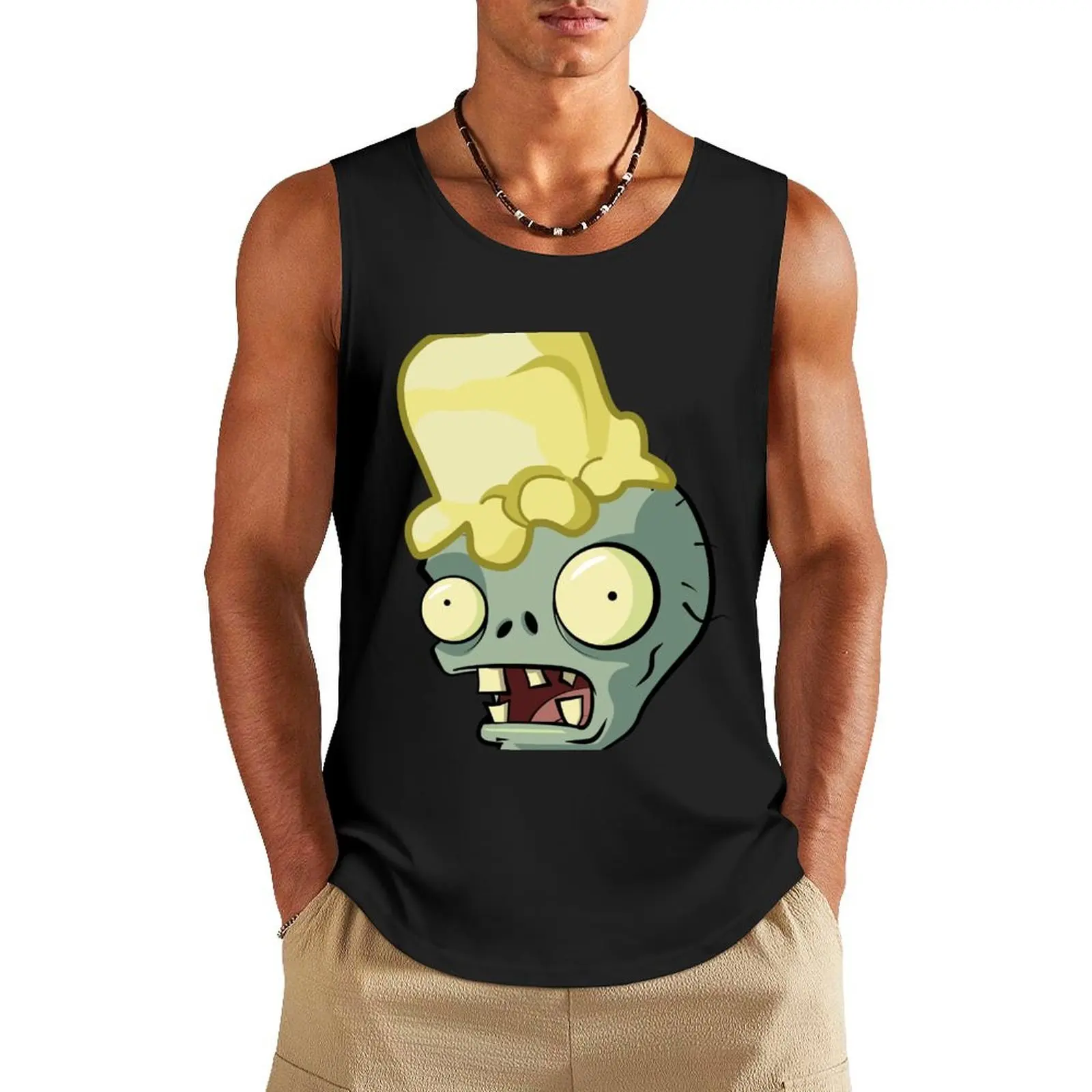 

Buttered Zombie Tank Top gym clothes man gym clothing men Muscle fit Man clothes for gym