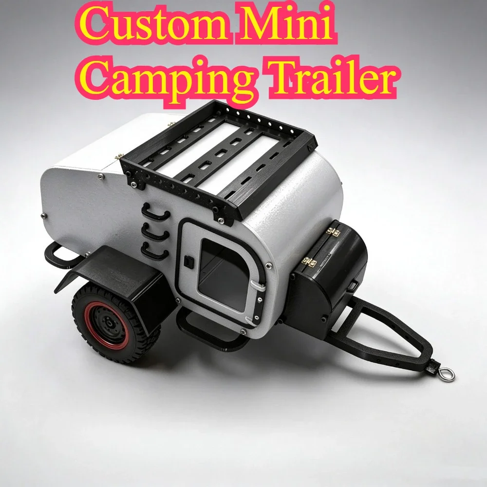 RC Crawler Mini Camping Trailer Upgrade Decor custom size Hobby Spare Parts For 1/10 Axial SCX10 Yikong Replacement Accessories