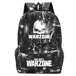 Call of Duty Warzone Impressão Mochila, Saco de Escola Personalizado, Hot Game Bookbag para Crianças, Sacos para Meninos e Meninas, Mochila Presentes