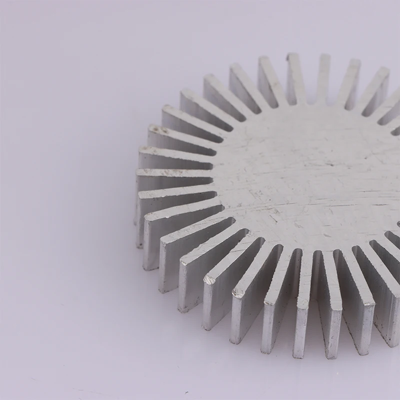 COB Radiator Diameter 50mm 3~7W High Power Led Heatsink Sunflower Solid Radiator Round Alloy Aluminum
