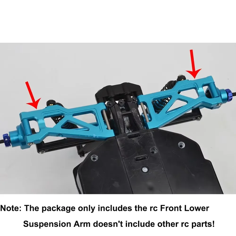 

1set RC Aluminum Front Lower Suspension Arm Compatible with Tamiya TT-02B, TT-02B MS, TT-02BR Chassis Buggy Car