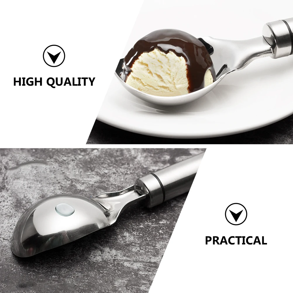 

Stainless Steel Silver Home Ergonomic Dessert Creative Stainless Steel Spoon Fruit Home Spoon Salad Serving Practical