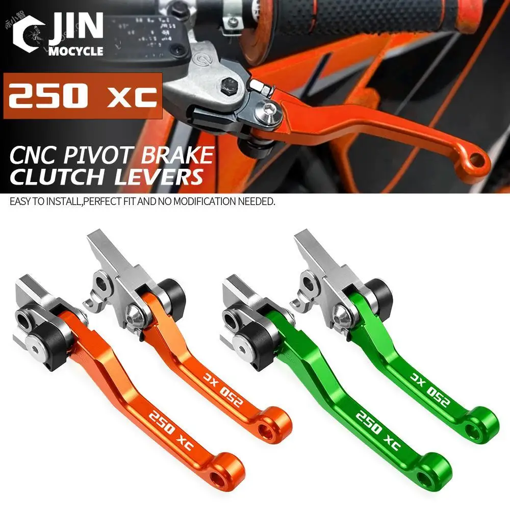 

For K-T-M 250XC 2006 2007 2008 2009-2018 XC 250 Aluminum Motocross Foldable Pivot DirtBike Brake Clutch Lever Cable Lever Handle