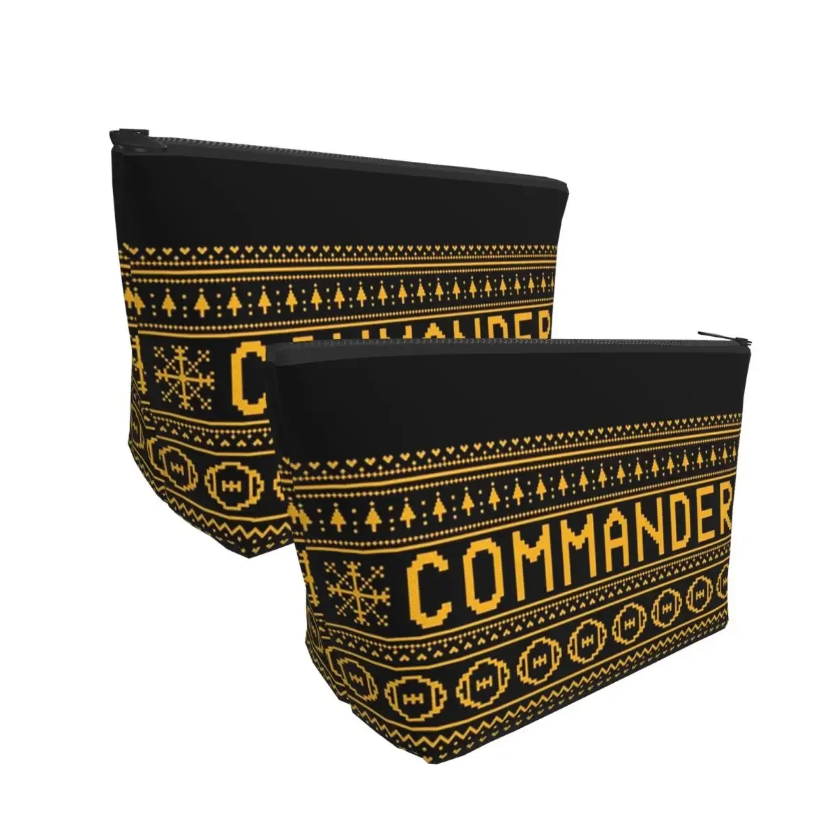 Commanders Xmas Edition Makeup Bag for Women Cosmetic Bags Travel Toiletry Storage Pouch Organizer Dopp Kit Box