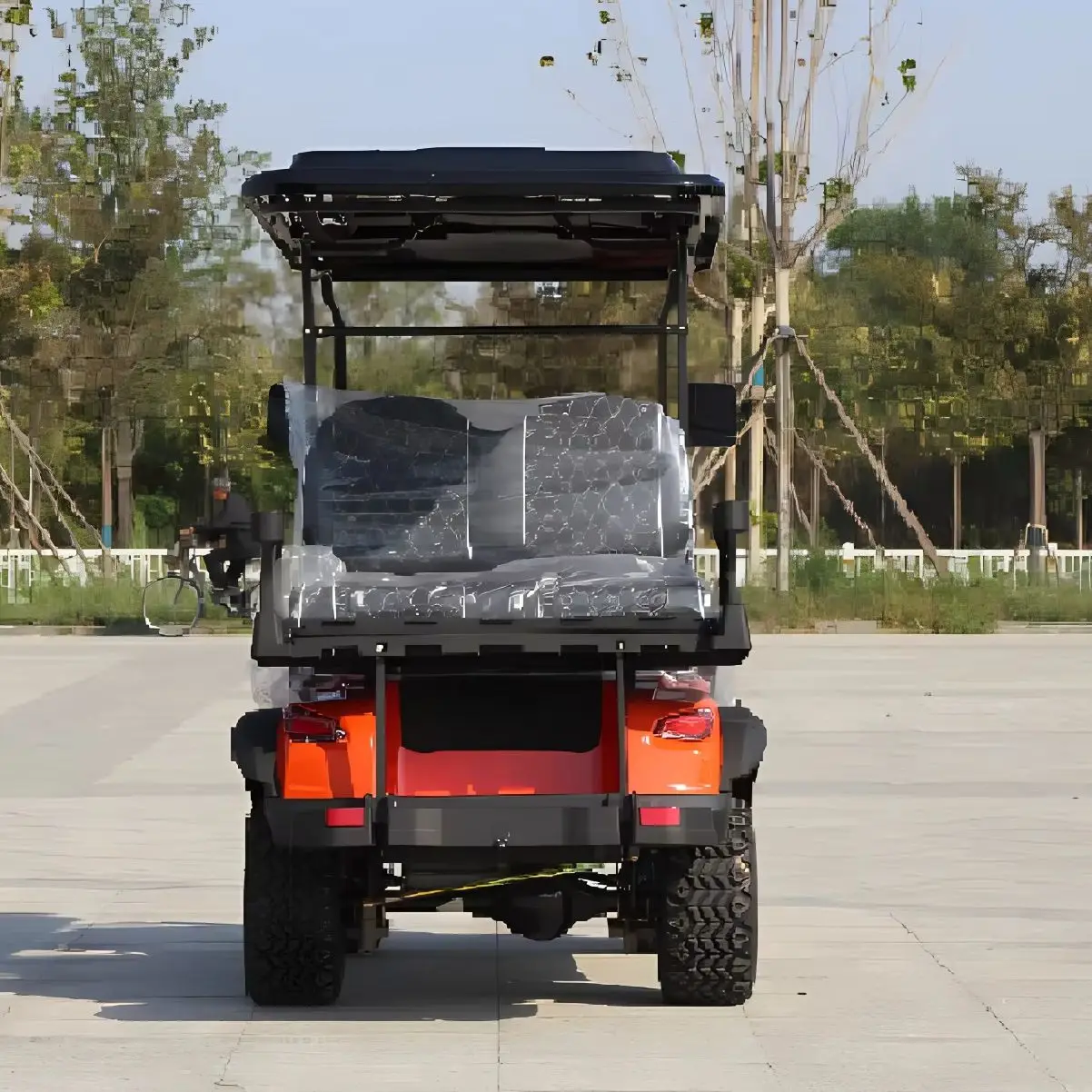 عربة جولف صينية رخيصة 3 صفوف من 6 مقاعد عربة جولف كهربائية لمشاهدة معالم المدينة سيارة جولة سيارة استقبال الفندق للبيع #6