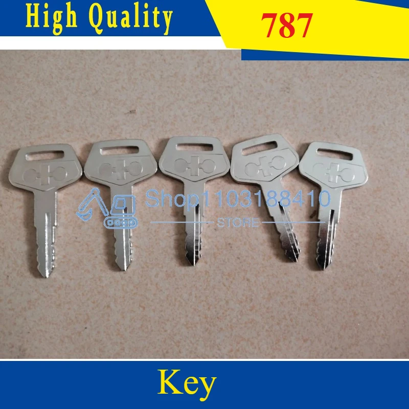

5Piecs 787 Key for Komatsu Excavator Dozer Loader Heavy Equipment TR261434