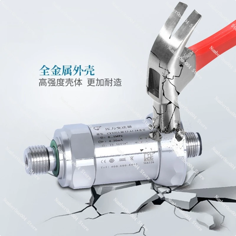 Silicon 4-20mA Pneumatic Hydraulic Digital Display Transmitter Pressure Sensor RS485 High-precision Diffusion