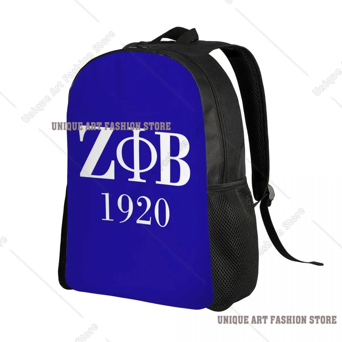 Zeta Phi Beta Sorority Logo Backpacks for Men Women School College Students Bookbag Fits 15 Inch Laptop Greek Letter 1920 Bags
