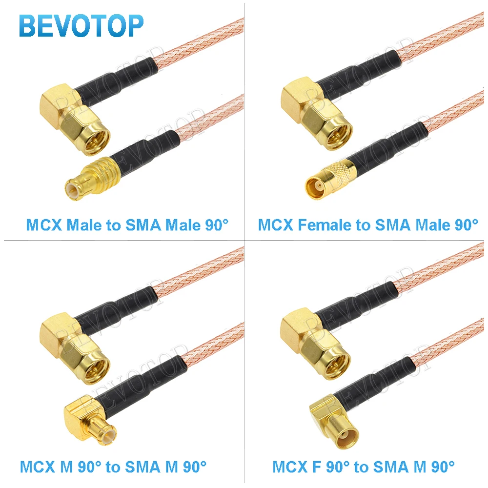 10Pcs SMA to MCX RG316 Cable MCX Male/Female to SMA Male Steraight/Right Angle 90° WiFI Antenna RG-316Coaxial Extension Jumper