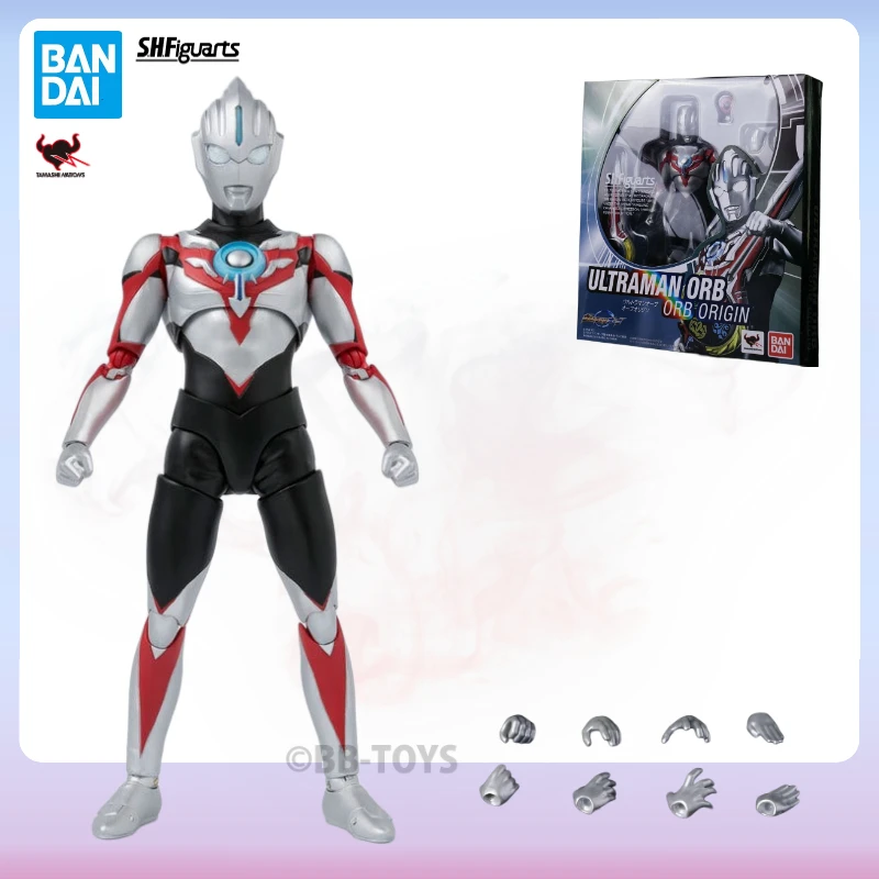 

In Stock Bandai S.H.Figuarts SHF Ultraman Series Orb Origin Movable Anime Action Figure Collectible Original Box Finished Toys