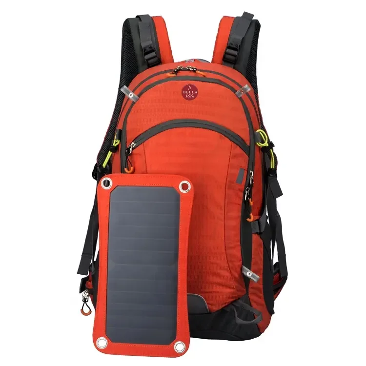 

Solar Power Polyester Customized Backpack Trendy Hiking Back Pack