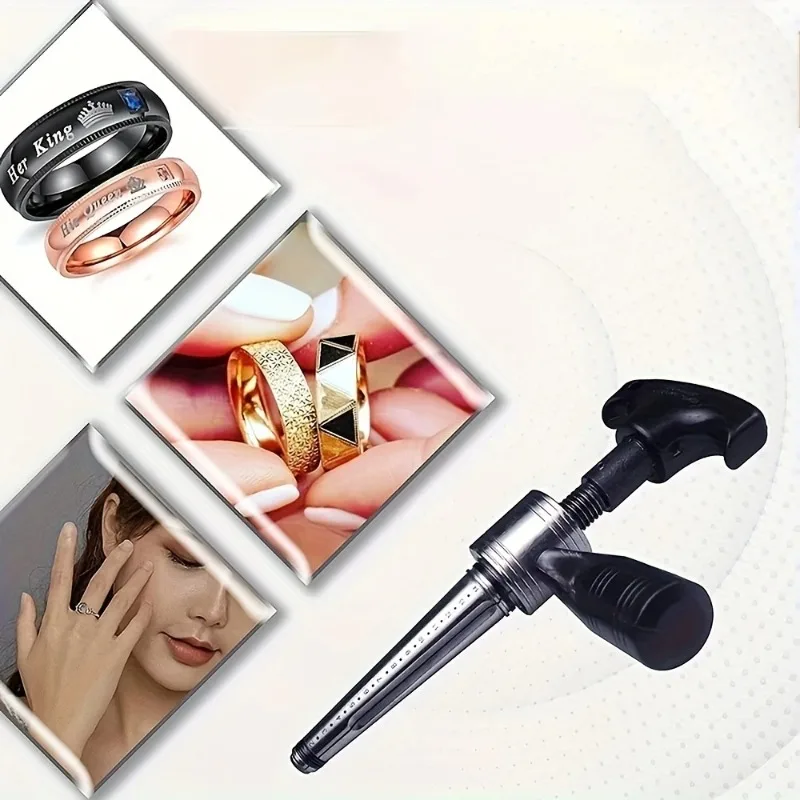Handheld Ring Stretcher Reducer Tool for Jewelry Sizing - Heavy Duty Enlarger Expander Shrinker for Ring Resizing Repair