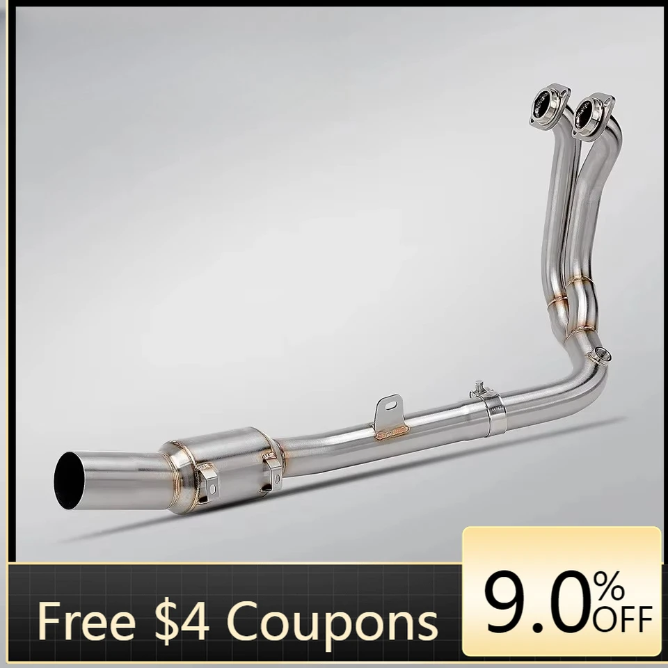 

STLF 2023 2024 Kove 800X Adventure RALLY Pro Slip-On Moto Front Link Pipe New Condition Exhaust Escape with Original Muffler Fit