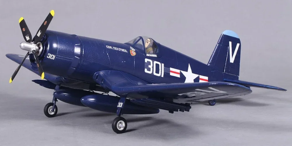 

FMS 800mm Mini Warbird F4U V2 Blue PNP brushless ESC airplane Electric servo less landing Radio Control RC Plane Aircraft