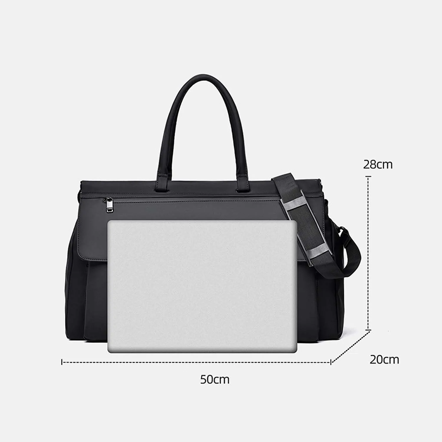 Sac de travail pour homme, sac de voyage de grande capacité avec compartiment humide/sec séparé, sac de voyage multifonctionnel pour la salle de sport, les voyages d'affaires