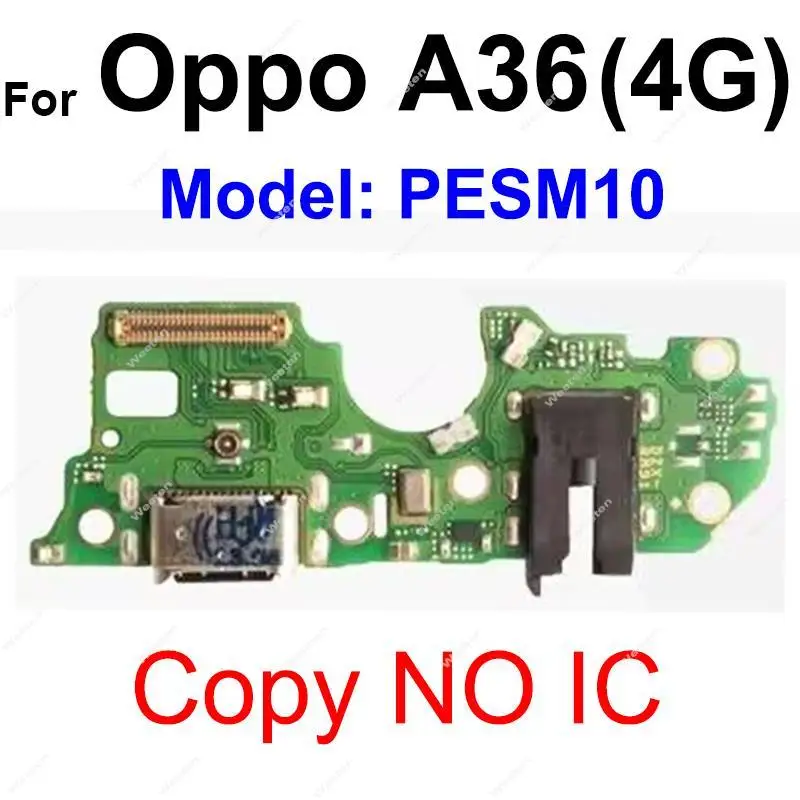 For OPPO A36 4G Headphone Jack Board Earphone Port Board Microphone MIC Connector Repair Parts