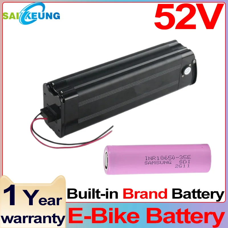 SilverFish 52v 50ah 60ah 750w Bateria Para Bike Eletrica E Bike Akku 1000w 72v 30ah 40ah 48v Batterie 20ah 2000w Lithium Battery