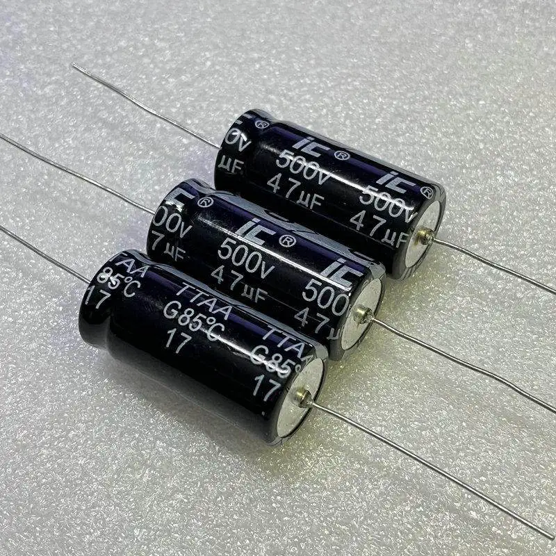 5PCS/LOT 47uF 500V TTAA 476TTA500ARZ Axial Electrolytic Capacitor