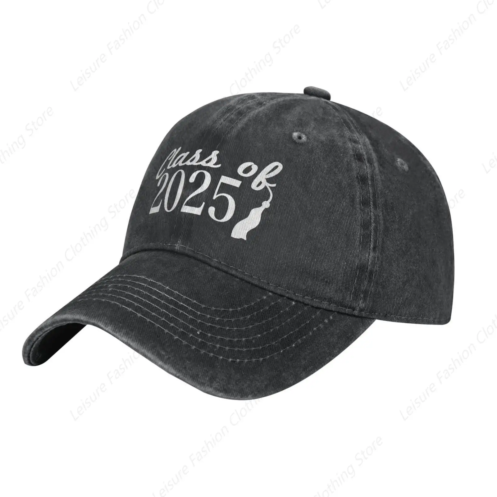 Proud Mom of a Class of 2025 Distressed Denim Ball Cap Retro Cool for Every Occasion