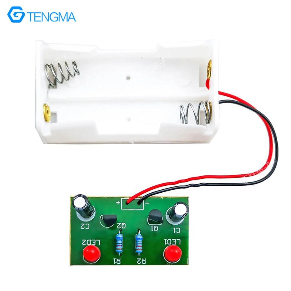 Simple Flash Circuit Multi-Harmonic Oscillation DIY Welding Kit Electronic Experiment Training Assembly Parts