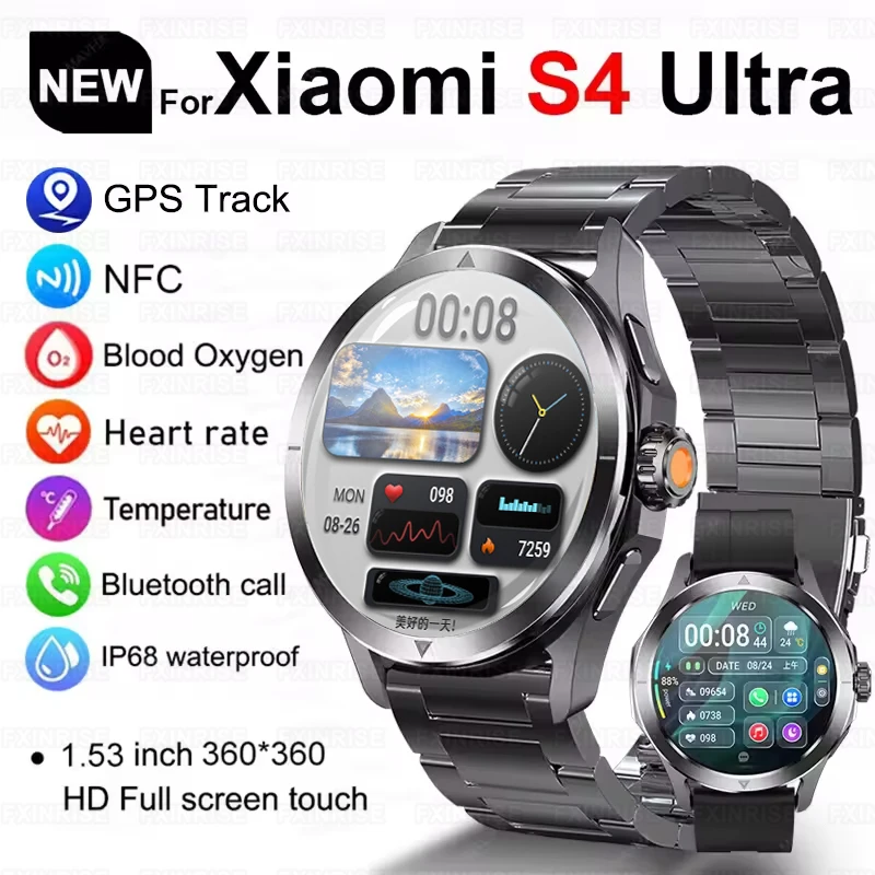 

For Xiaomi Watch S4 Sport Version Blood Oxygen Stress Sleep Detection 5ATM Waterproof Sports Tracking Smartwatch Men Women New