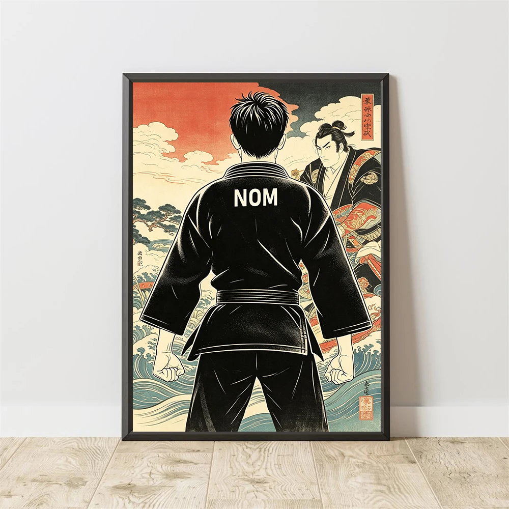 Personalized Judo Poster Custom Name Martial Arts Poster Sports Gift Custom Name for Men Personalized Judo Poster Sports Gift