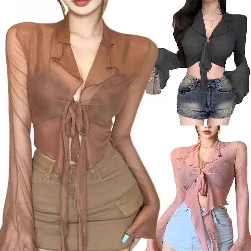 ملابس رقص باليه نسائية شبكية تغطي كم طويل خفيفة الوزن لليوجا الكلاسيكية الحديثة ممارسة الرقص يوتار القمم 2025 #6