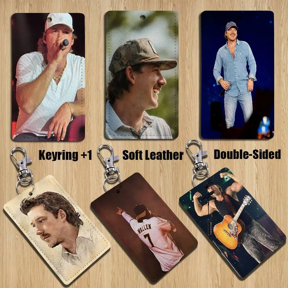 

Awesome M-Morgan Wallen-es Keychain Holder Suitable For Subway Bank Card Bus Card Case Badge Holder Wallet Card Textured pattern