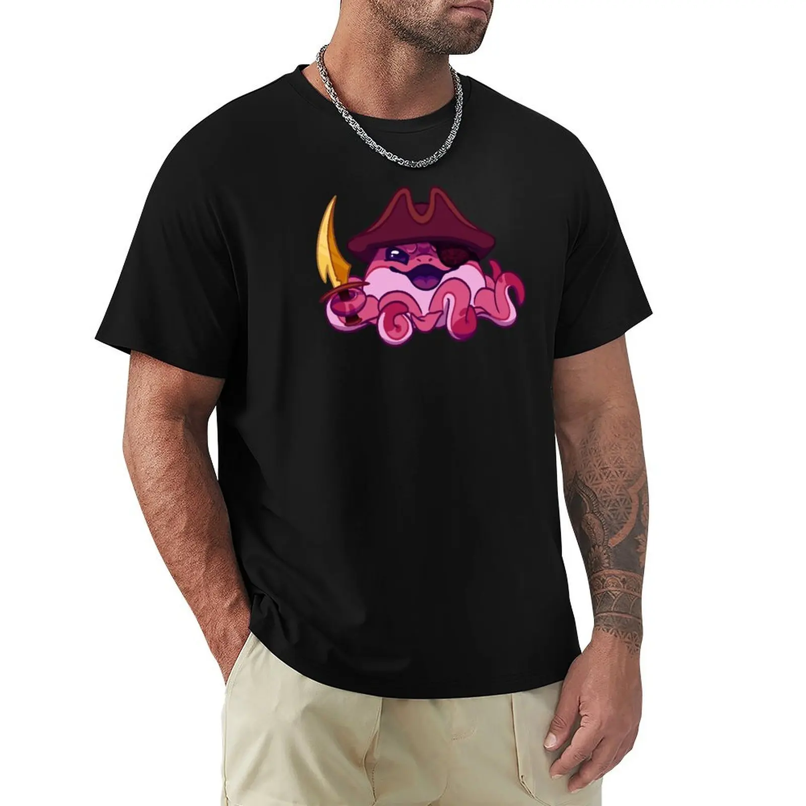

Pirate Preztel T-Shirt Plus Size Street Style Tee