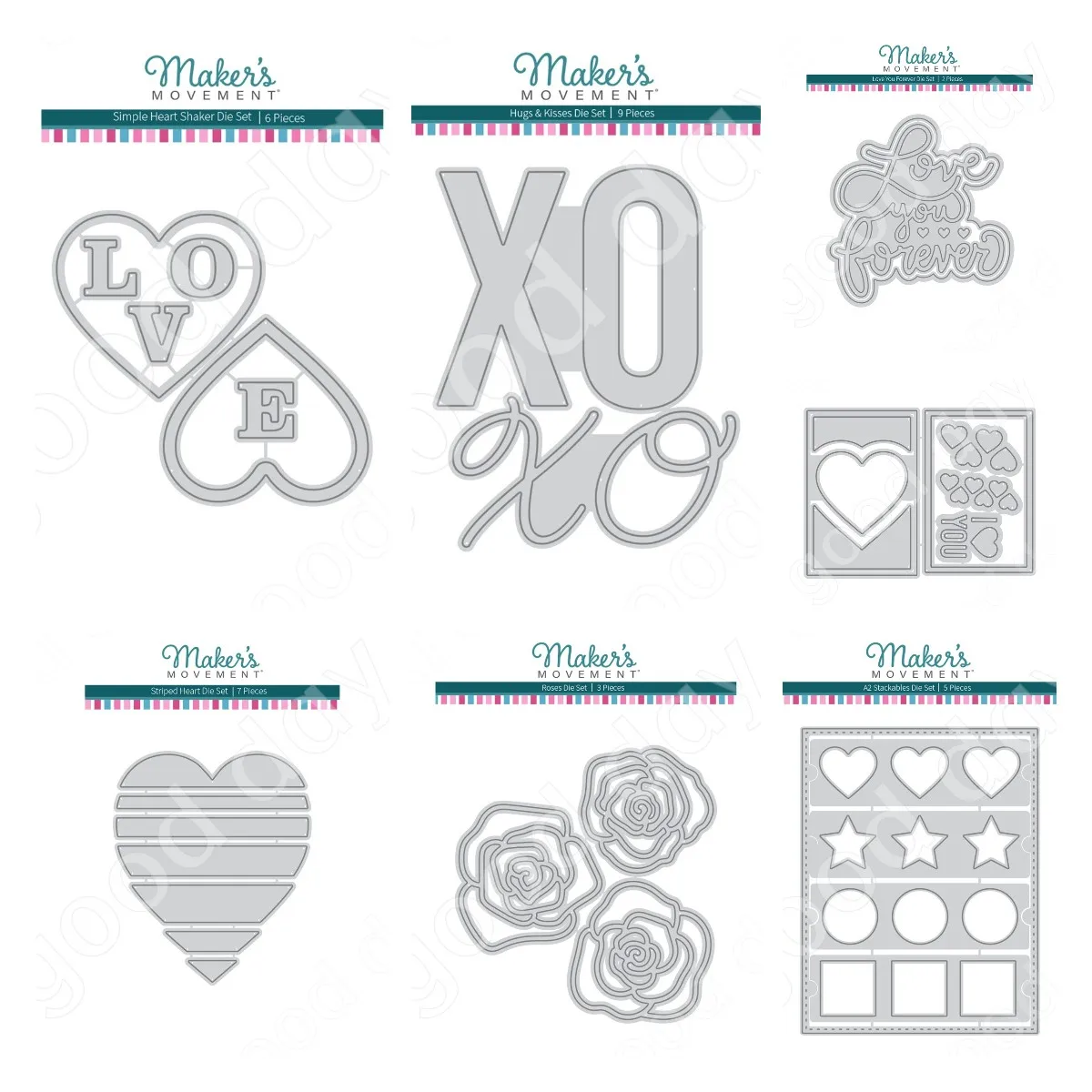 

New Arrival Love Flower Blessing Metal Cutting Dies Scrapbook Diary Decoration Embossing Template Diy Greeting Card Handmade
