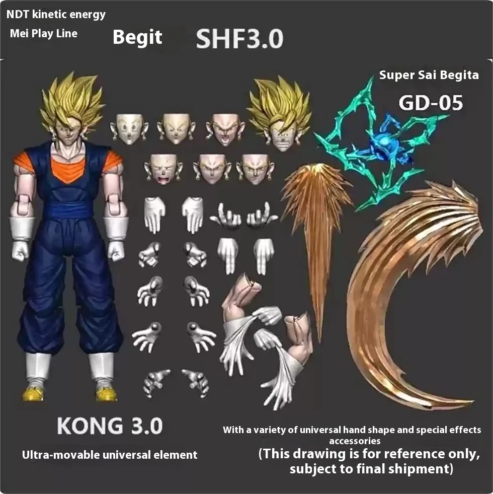 

Dragon Ball Super Saiyan SSJ Vegetto Son Goku Vegeta Son Gohan Trunks Anime Action Figures - Collectible Toys & Hobbies