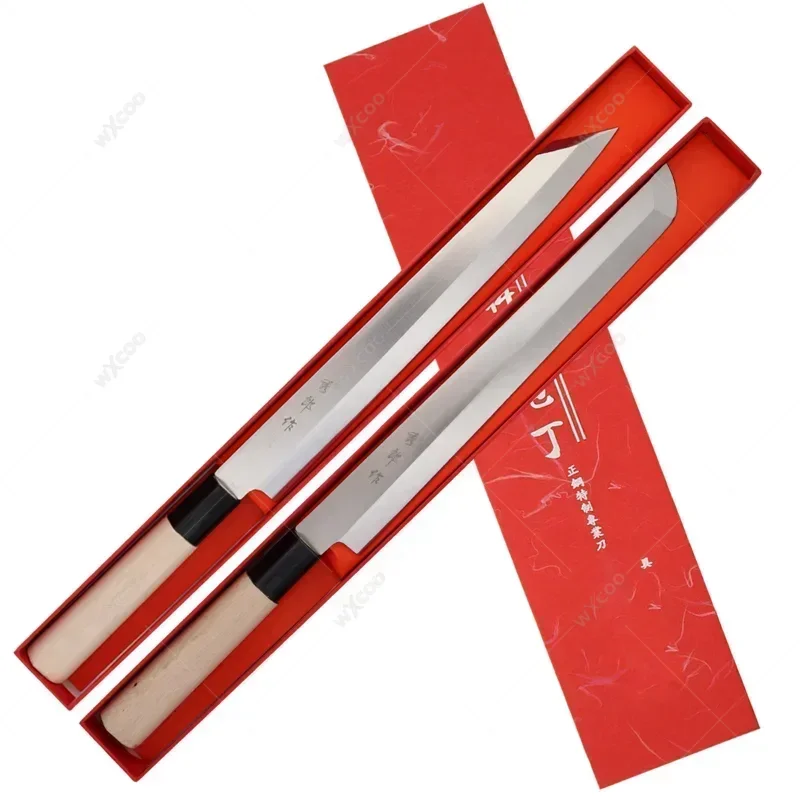 Stainless Steel Salmon Sashimi Knife Professional Meat Cleaver Japanese Sushi Knife Chef Knife with gift Box Cooking Tools - Image 6