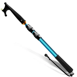 SANLIKE 2M Boat Hook Shrink Length 78CM Aluminium Alloy Pole Telescopic With Lock Glass Beads Fishing Gaff Hook Boat Accessories