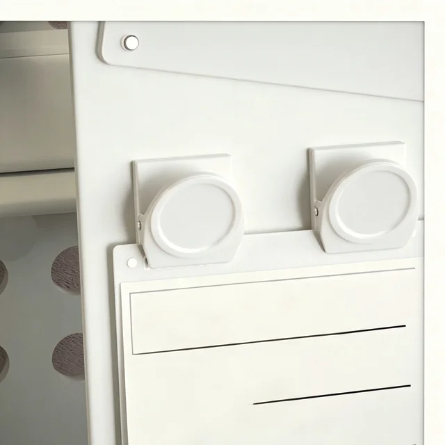 Magnetic Metal Display Bulletin Board - Magnet Display Stand for Displaying Memos Messages Photos in Home School Kitchen Office 2