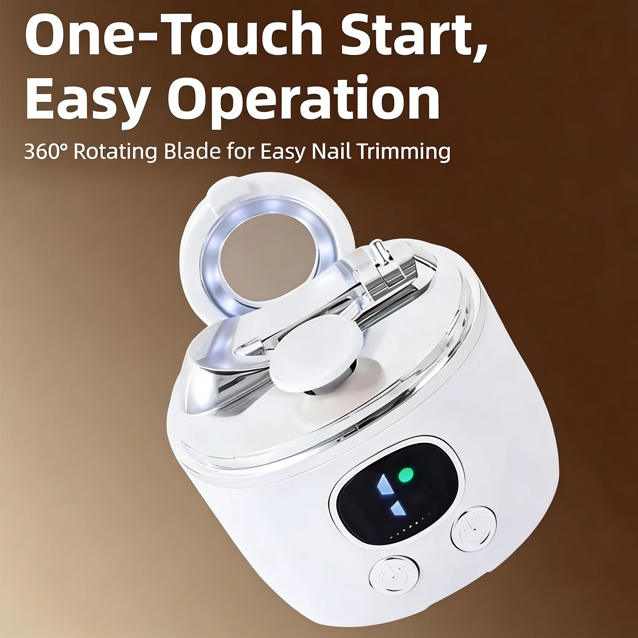 

Electric Nail Clippers Automatic Nail Trimmer With Light Nail Repair & Polishing For Infants And Adults Nail Repair Tool