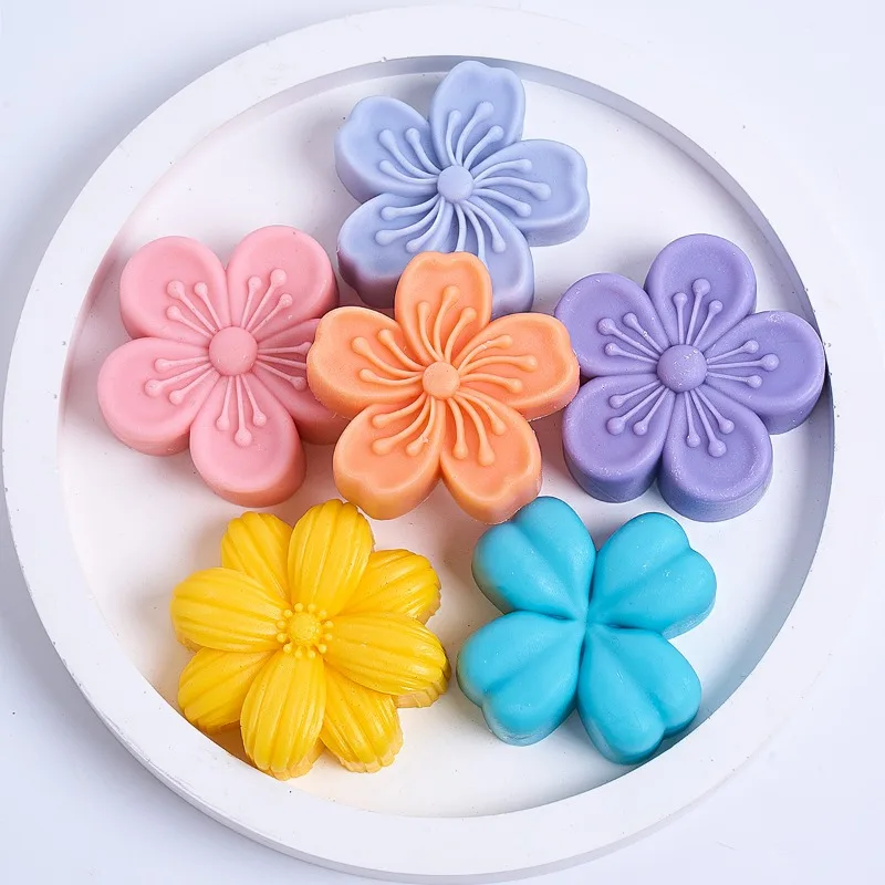 

3D Flower Series Silicone Candle Mold DIY Handmade Scented Candle Soap Making Mousse Cookie Mold Craft Gift Home Decor Supplies