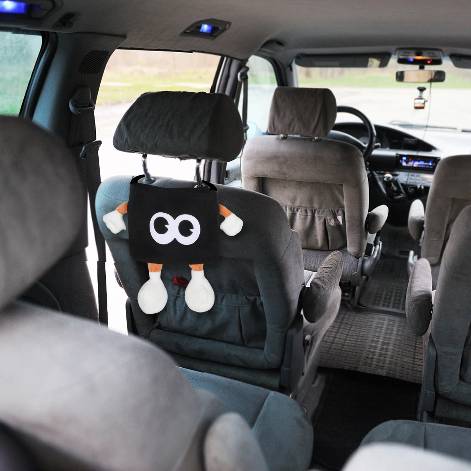 

Car Trash Can Multifunctional Tissue Box Umbrella Storage Space Saving Hanging Backseat Garbage Bin Car Organizer