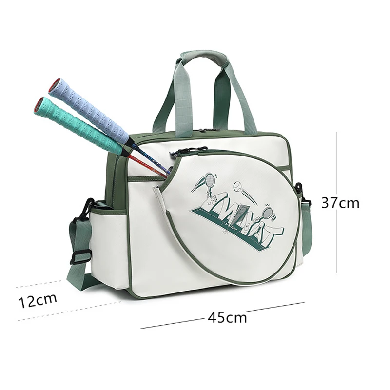 Large Capacity 3R Badminton Racquet Bag Women Adult Waterproof Tennis Squash Racket Shoulder Bag Badminton Trainning Sports Bag