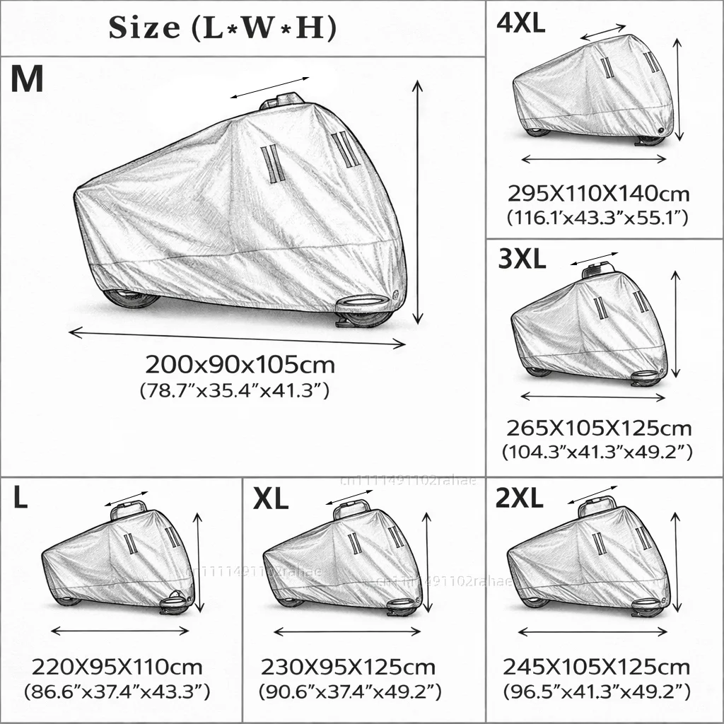 For KTM 1390 2023+ Outdoor Motorcycle Cover Waterproof Heavy Duty Polyester Tarpaulin UV Protective Rain Dust Sun Scooter Cover