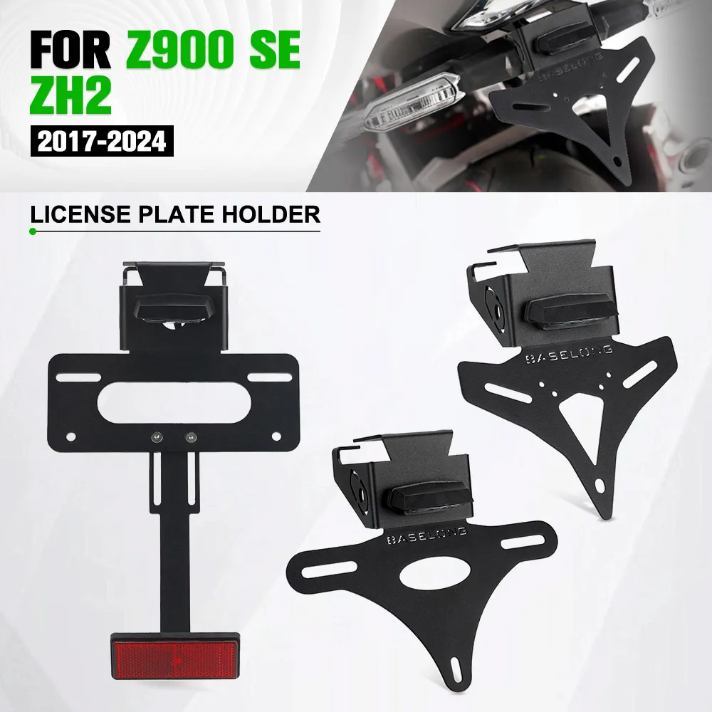 

For Kawasaki Z900 / SE / Performance 2017-2023-2024 License Plate Holder Bracket Rear Tail Tidy Fender Eliminator Kit Z900SE