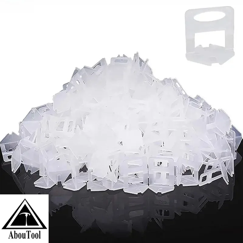 100PCS Tile Leveling System Clips Spacer PE Material Spacers for Ceramic Wall Tile Leveling Construction Tools  Building Tools
