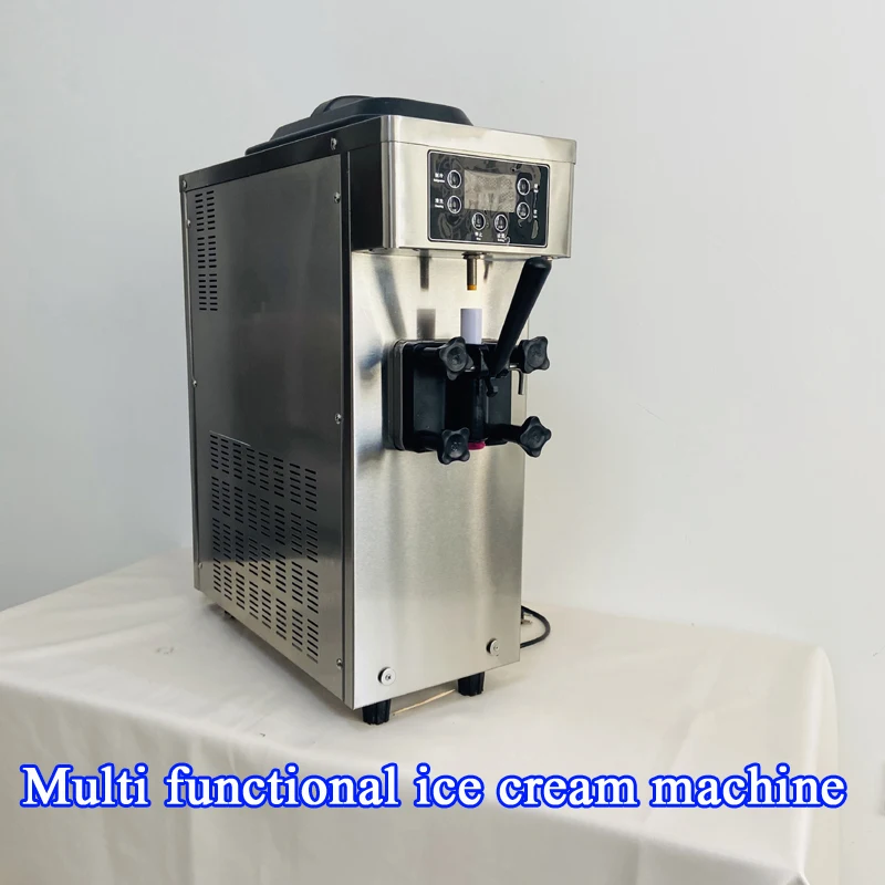 Desktop Three-color Soft Ice Cream Machine Commercial Automatic Three-head Can Produce Multiple Flavors Of Ice Cream