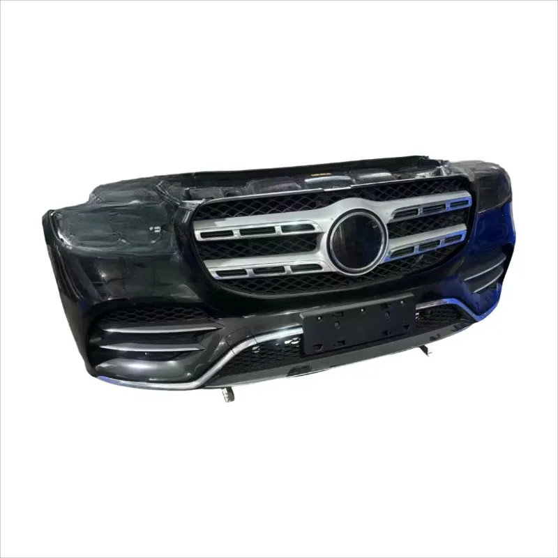 - W167 GLS450 Front Bumper Kit High Quality Bolt-On Aftermarket Replacement Park Assist Sensor Cutouts 3-Month