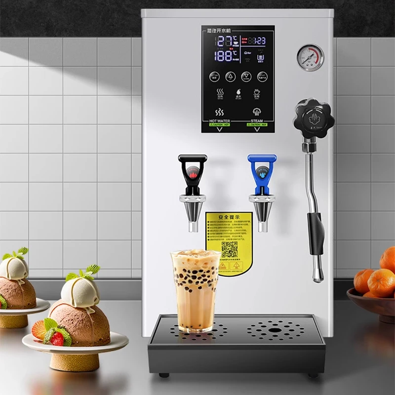 4700W Commercial Steam Milk Foam Machine Automatic Hot Water And Cold Water Machine Double Boiler Milk Foam Machine